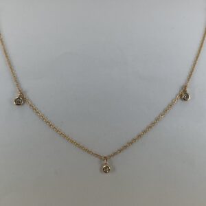 YG Diamond Necklace 14K